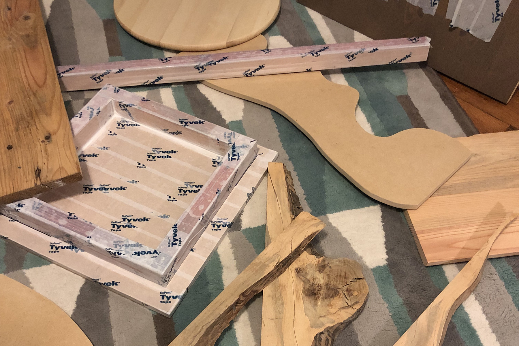 Jigs, molds, and live edge wood for future Free Plastic projects