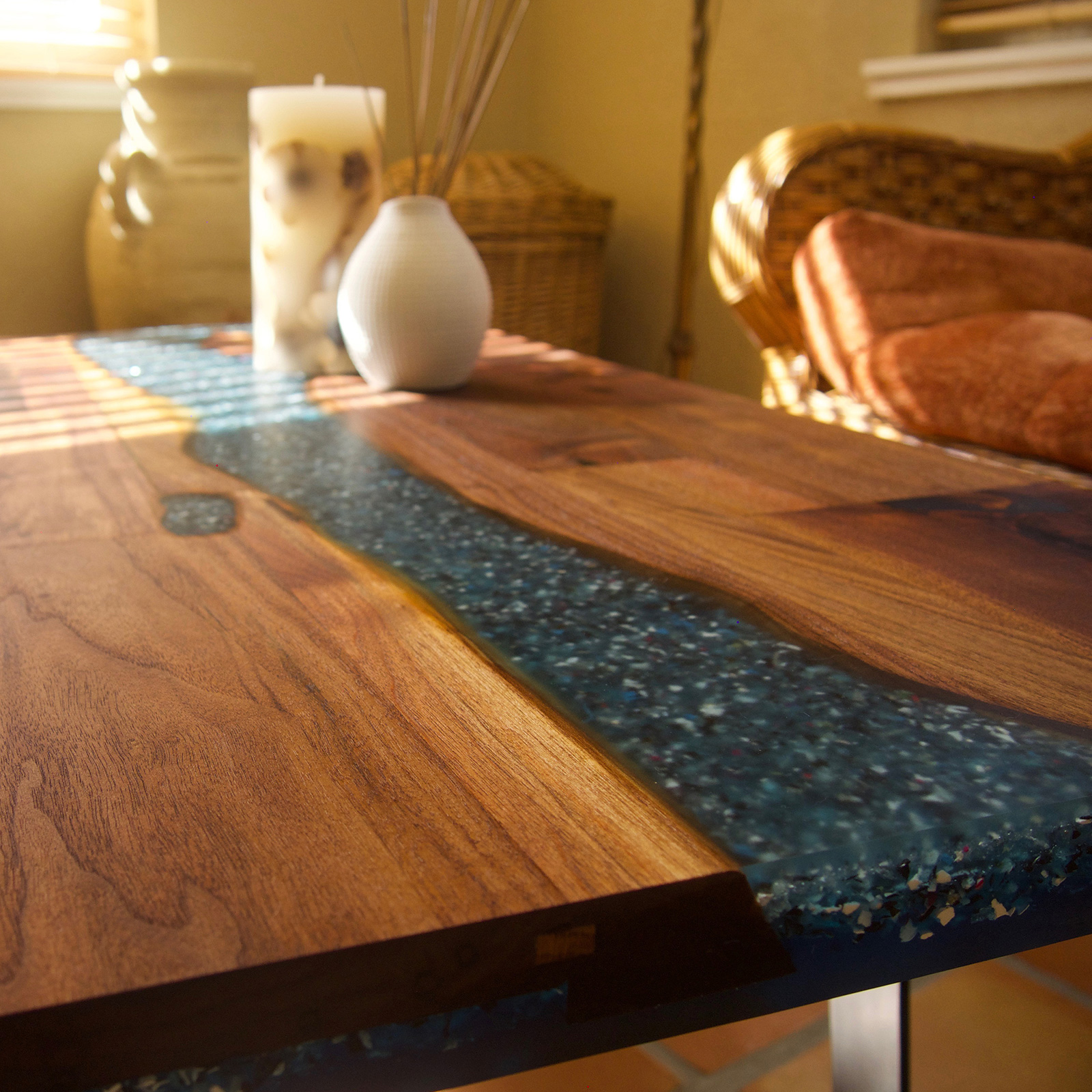 River Table | "Aqua Auction" Coffee Table - Image 2
