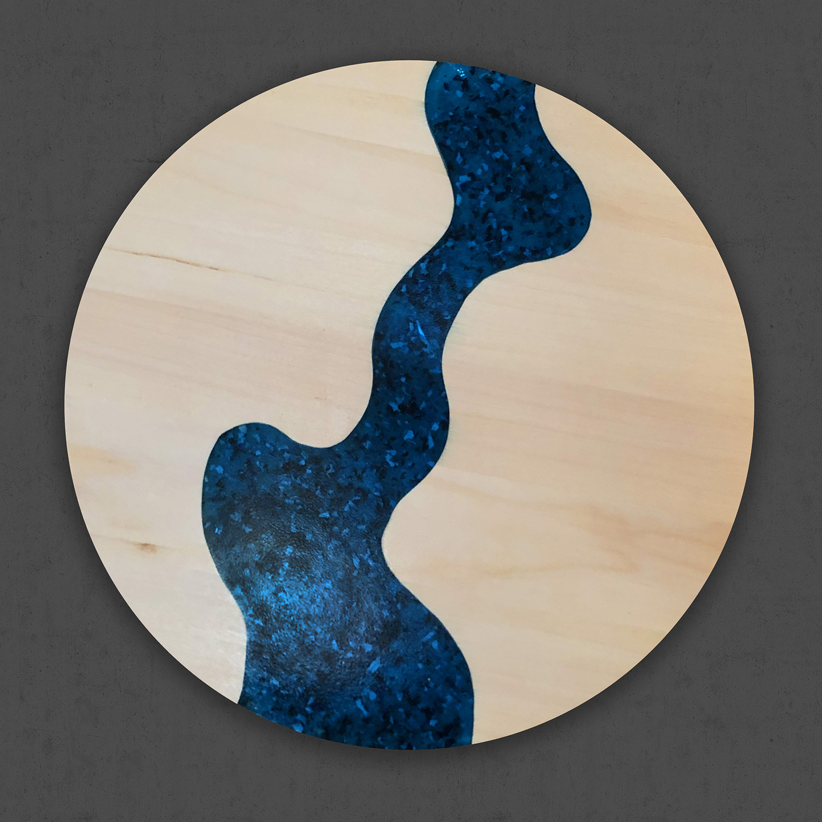 Lazy River | Natural Birch with Blue Epoxy