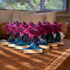 2021 Battle of the Books trophies for The Children's Trust