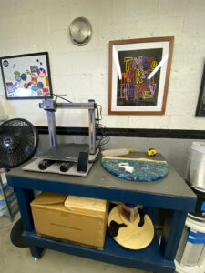 Fabrication station in our original HQ