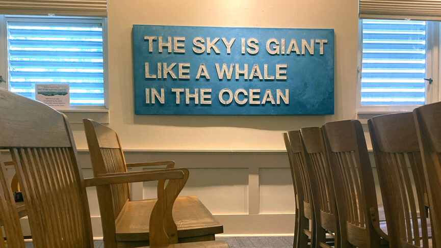 Plastic Poetry 008 "The sky is giant like a whale in the ocean"