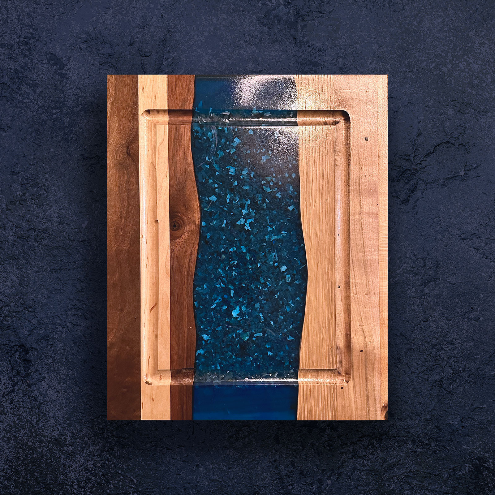 Serving Board with Blue River
