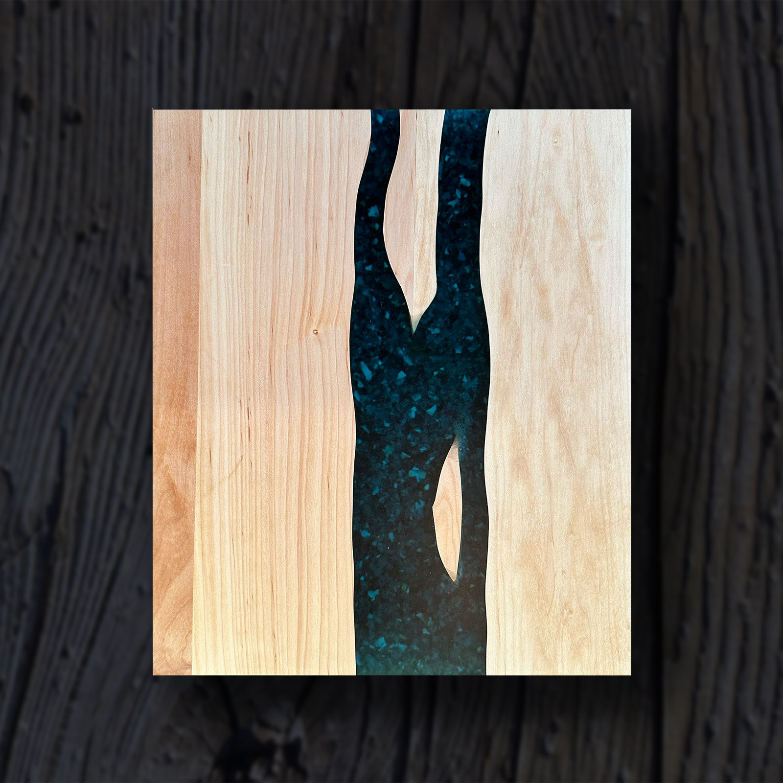 Serving Board with Blue River