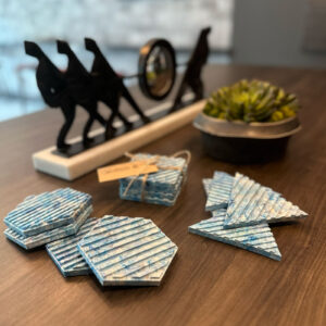 Assorted Coasters | Made from Recycled Plastic | Set of 4