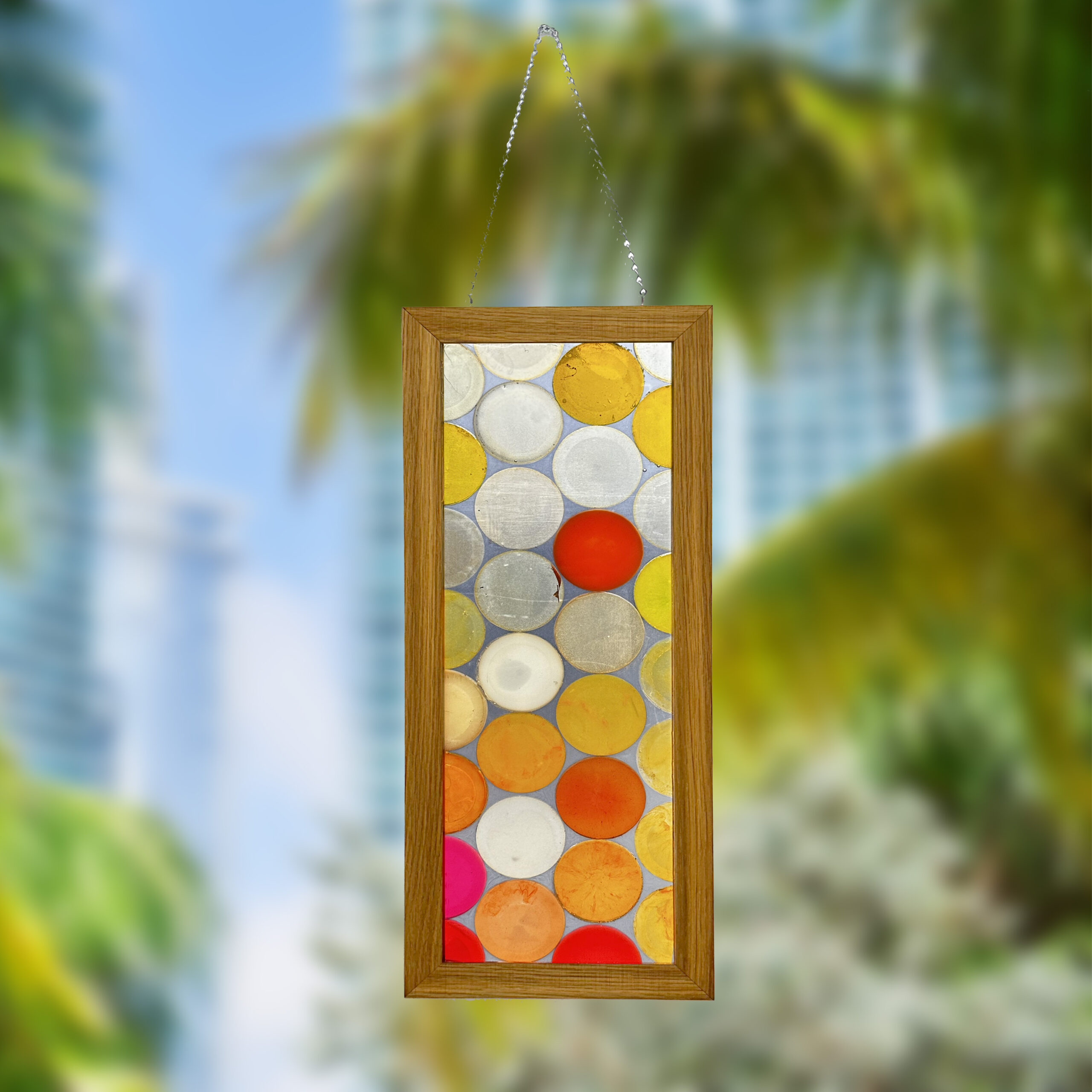 Orange Plastic Glass 001 | Free Plastic | Recycled Epoxy Stained Glass