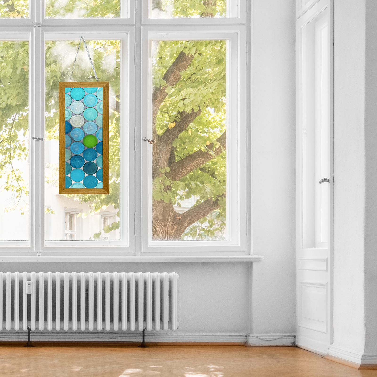 Blue Plastic Glass 002 | Free Plastic | Recycled Epoxy Stained Glass