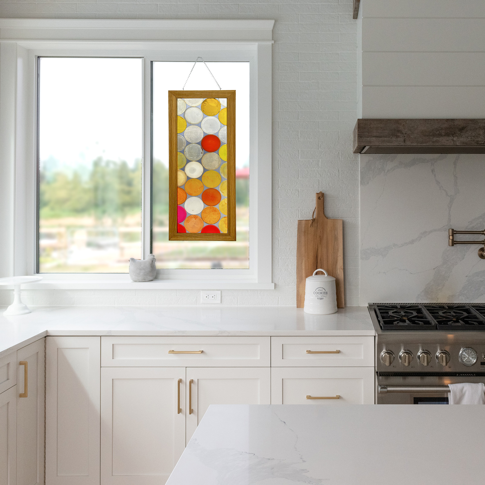 Orange Plastic Glass 001 | Free Plastic | Recycled Epoxy Stained Glass